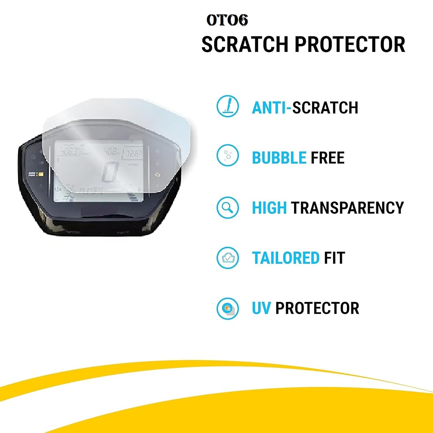 0TO6 Meter Display Screen Protector,Meter Guard For Tvs Jupiter